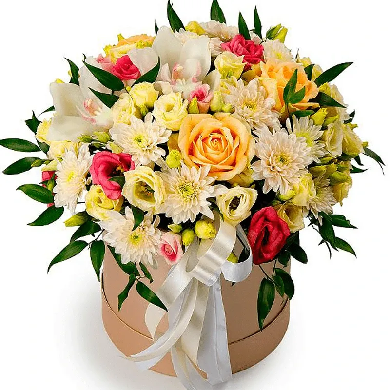 Цветы в коробке Полёт фантазии